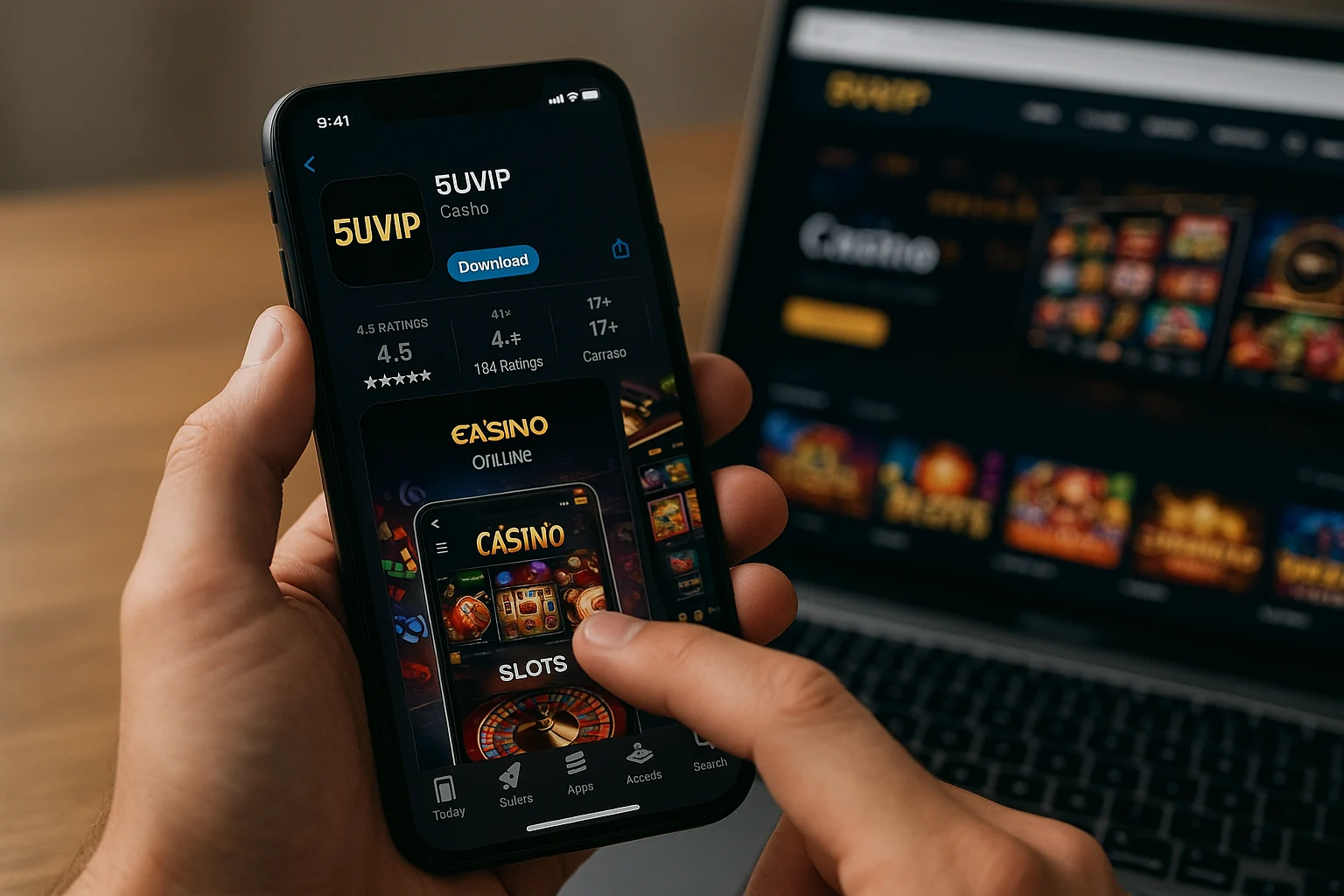 Baixar o 5UVIP Cassino App
