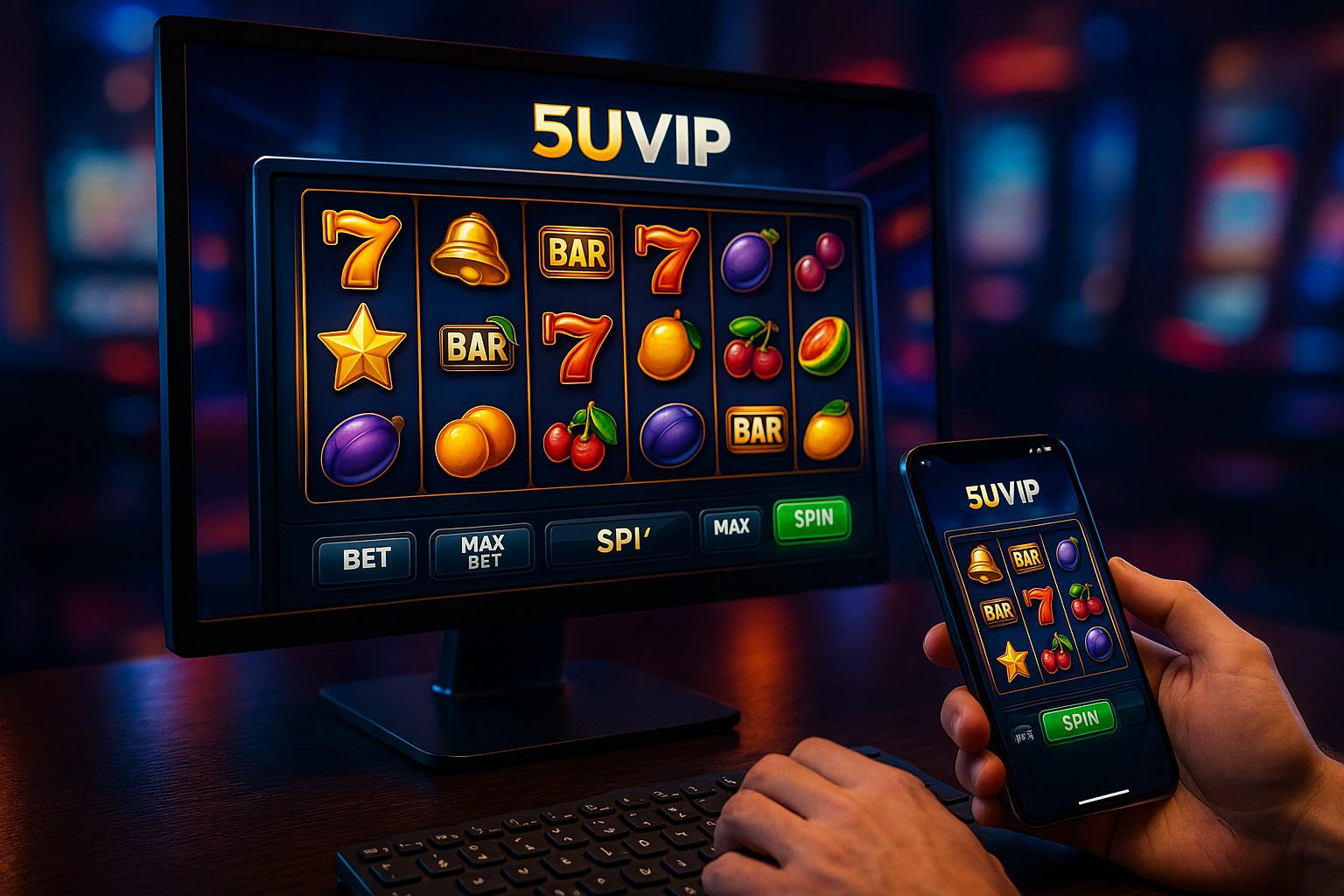 Jogos de Slot no Casino Online 5UVIP