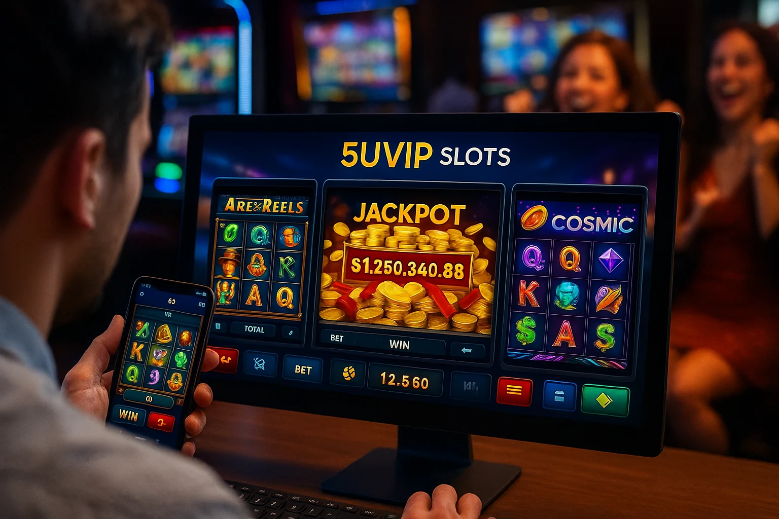 Explore o mundo das slot machines no 5UVIP Casino